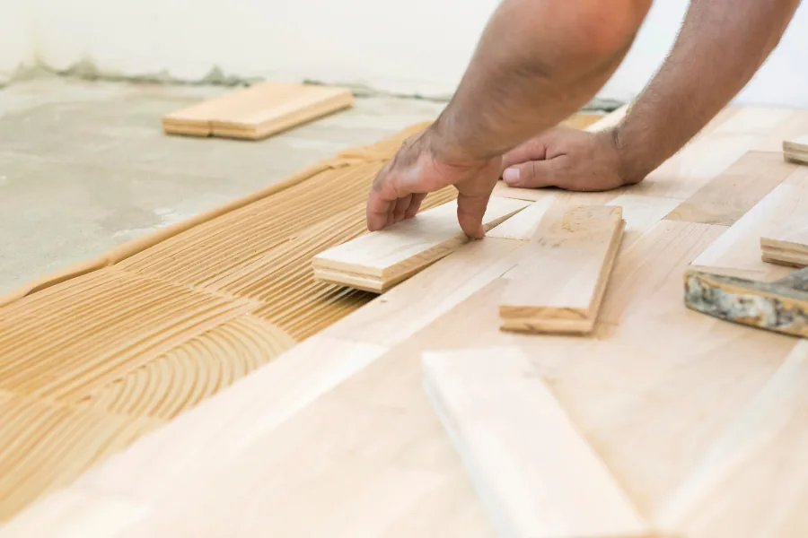 Pose de parquet